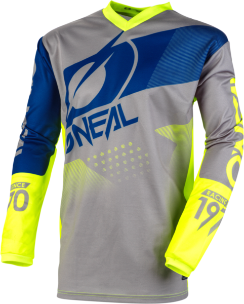 2020_ONeal_Element_Jersey_FACTOR_gray_blue_neon yellow_front
